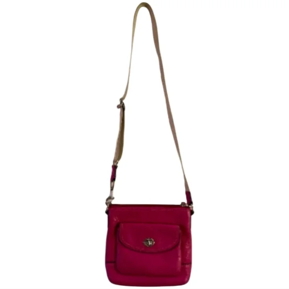 Coach EUC Vintage Pink Leather Crossbody Bag - Picture 5 of 6